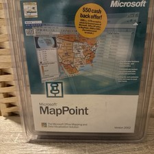 Microsoft MapPoint Version 2002 New Unopened Mapping  Data