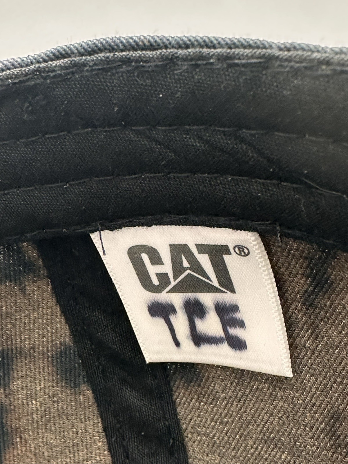 Cat Caterpillar Baseball Hat Cap Strapback Distre… - image 3