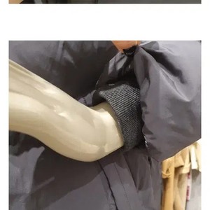 Sisley Fox Fur Long Padding Dark Gray 42