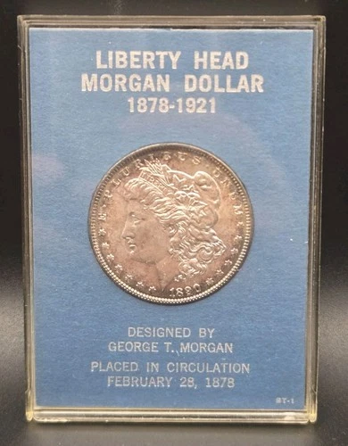 1890-P $1 Morgan 90% Silver - w/case GREAT TONING ! - MS++