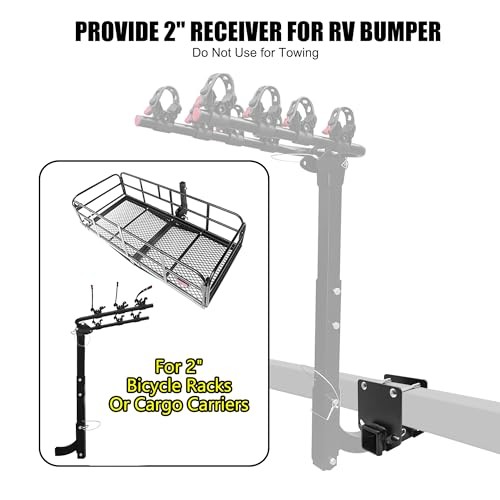  Camper RV Bumper Hitch Adapter, Fits for 4-Inch Beam, RV Bumper hitch adapter - Picture 6 of 7