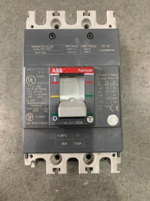 ABB SACE Formula A1A 100 Leitungsschutzschalter 80A kostenloser schneller Ver...