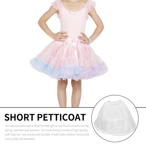 1pc Children Tutu Skirt Bone Outfit Dress Brace (White) short pannier - Picture 8 of 12