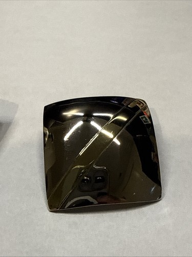 Audrey Schenk Sterling Silver Earrings With Brass Or Gold Plate Lines. Cleaned.