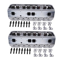 2x Complete Aluminum Cylinder Heads For Sbc Chevy 350 190cc 64cc 2.021.60 Angle 2x Complete Aluminum Cylinder Heads For Sbc Chevy 350 190cc 64cc 2.021.60 Angle