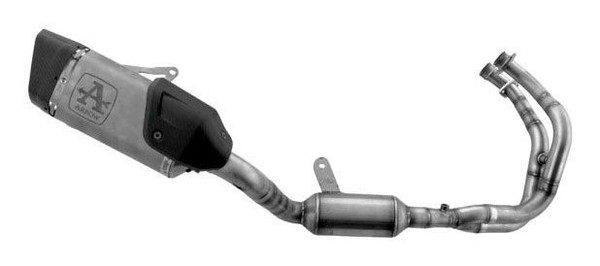 71958PKW - Voller Auspuff Arrow Pista Titan/Edelstahl Yamaha Yzf R7 (21-23)-image