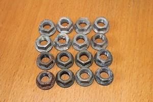 16 x wheel lugnuts YAMAHA YFZ450 Raptor Banshee front & rear hub nuts 1987-2015