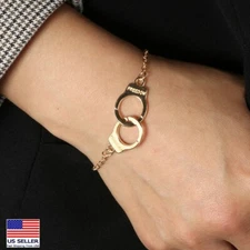 Fashion Women Creative Jewelry Bracelet Retro Handcuffs Freedom Wrist Chain 0570