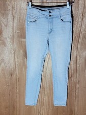 blue republic jeans womens size 7 skinny stretch mid rise light blue made in USA