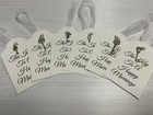 Pack of 6 Tags - The Key to a Happy Marriage - with Key Charms & Ribbon