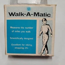 Vintage 1969 Walk-A-Matic Pedometer no 76333 New w/ Original Box & Instructions