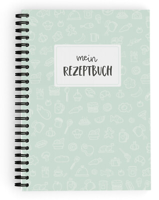 Rezeptbuch zum selberschreiben A5 mit Schutzcover Kochbuch Backbuch Rezeptordner
