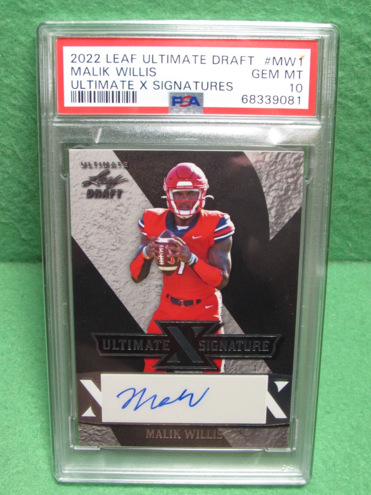 Malik Willis Leaf Ultimate Draft Ultimate X Signatures #MW1 Base