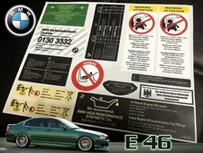 Decal Set Stickers For Bmw E46 3 Series 320 325 M3  All Models Best Quality