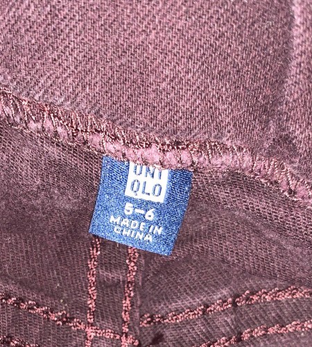 Preowned- Uniqlo Buttonless Stretch Denim Jeggings Girls (Size 5-6) - Picture 3 of 6