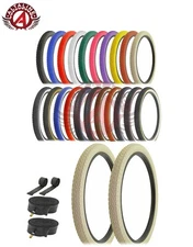 ALTALINE BICYCLE WIRE BEAD TIRES 24x2.125 HEAVY DUTY DIAMOND MANY COLORS 6pc SET