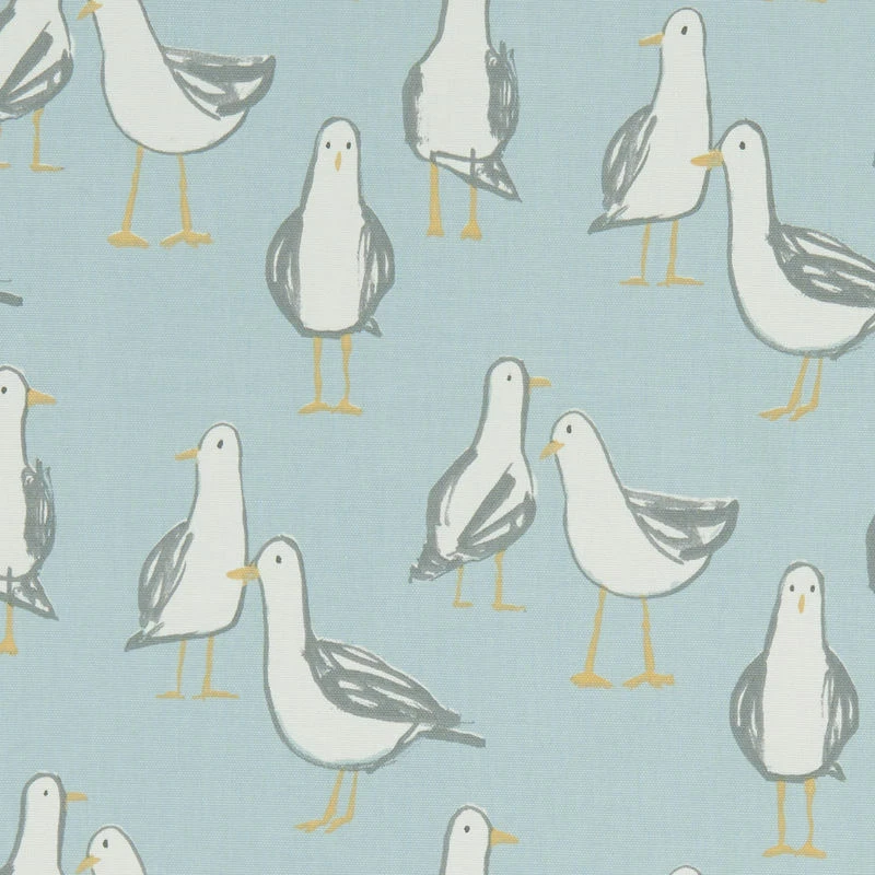 CLARKE & CLARKE Clarke and Clarke Laridae Seagull Duckegg 100% Cotton Fabric
