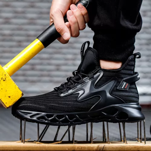 Safety Steel Toe Cap Work Shoes Indestructible Boots Mens Breathable Sneakers - Picture 1 of 16
