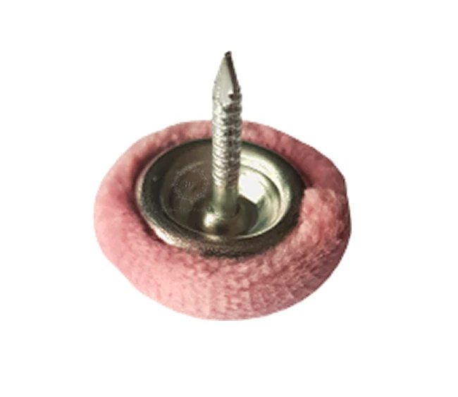 Plush Velvet Upholstery Nail back Buttons 30L 18mm diameter 17mm nail 10 Colours - Image 3 of 4