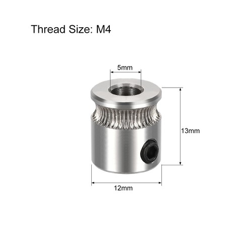 5 Stück MK7 Drive Gear Direct Extruder Drive 5mm Bohrung für Reprap Extruder - Bild 2 von 4