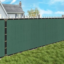 8ft x 95 Privacy Fence Screen Garden Yard Windscreen Mesh Shade Cover Green