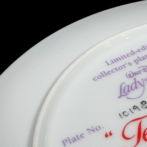 Lady and the Tramp TELLING TAILS Disney Knowles Collector Plate Limited Ed 1993 - Picture 8 of 12