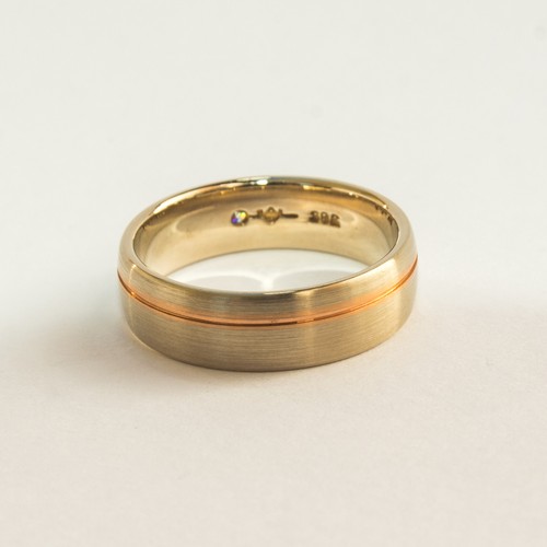 Ring Goldring Diamant 585er Weißgold Rotgold Gold 14 Karat 5,33 Gramm Etui - Bild 3 von 3