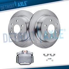 Rear Disc Rotors + Left Brake Caliper for Escalade Silverado Sierra 1500 Yukon