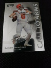 2020 Playoff Football Baker Mayfield Call to Arms Chrome Insert ca-12 Browns