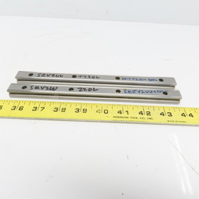 THK SR15V2UU+220L Linear Guide Rail 220mm Long Lot of 2