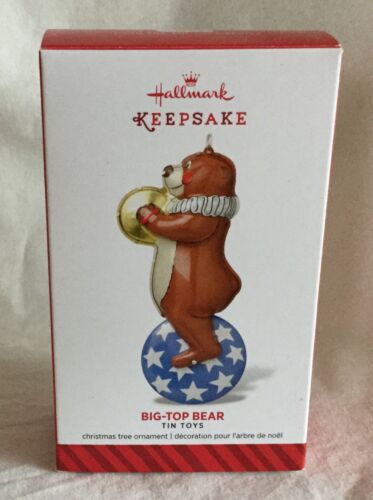 Hallmark Keepsake Christmas Ornament 2014 - Big-Top Bear 1st Tin Toys Series  - Picture 1 of 4
