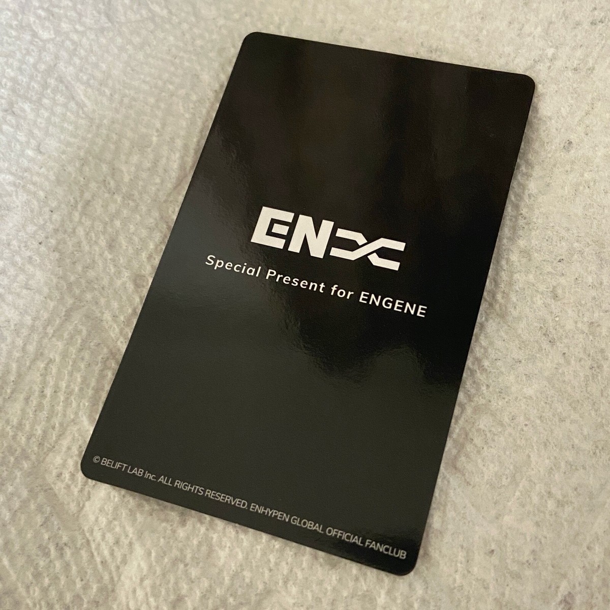 enhypen japan fanclub fleet event limited photocard hakanai