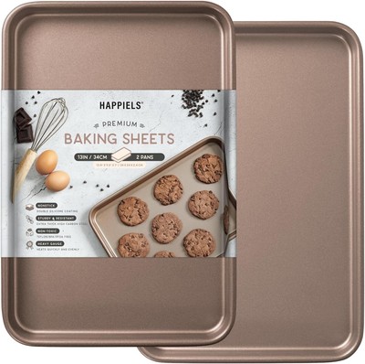 Nonstick 9x13 inch Quarter Baking Sheet Set of 2