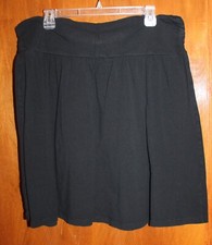 MAURICES Plus Sz 2KNIT SKIRT black; 22.5" long EUC