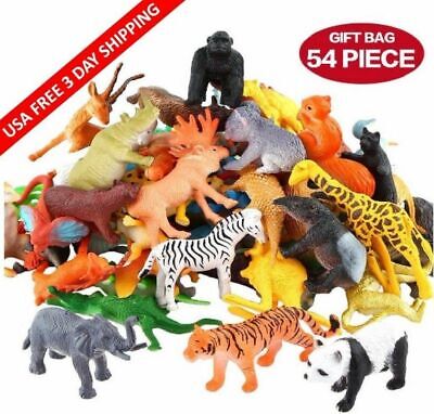 Animals Figure, 54 Piece Mini Jungle Animals Toys Set Wild Vinyl Plastic  Animal. 6920604511082 | eBay