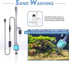 hygger Fish Tank Gravel Cleaner Kit Pump Siphon Water Vacuum Aquarium Cleaning