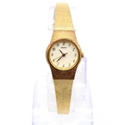 Vintage Seiko Watch Women's Golden Tone Stainless Steel Bracelet 1n01-0k50