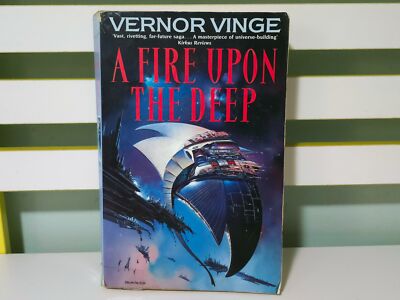 A Fire Upon The Deep! 1992 TOR Sci-Fi Book by Vernor Vinge