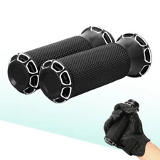 1" Rubber Electronic Throttle Grips for Harley Touring/Softail FL