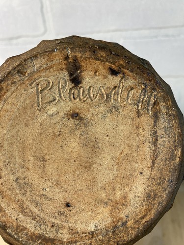 Unique Studio Art Pottery Vase / Jug, Signed Blaisdell - Picture 8 of 11