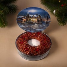 Jane Parker Classic Light Fruit Cake 5 Lb Holiday Tin FRESH FREE SHIPPING!