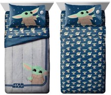 Star Wars Mandalorian Baby Yoda Hello Grogu Reversible Comforter Set 8 pcs Full