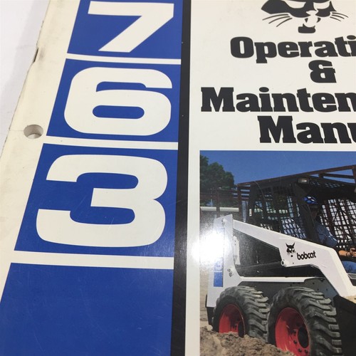 Genuine 1994 Bobcat 763 Operation & Maintenance Manual 6724027 - Picture 3 of 11