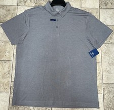 NWT Mens George Grey Heather Polo Golf Shirt Size Small 34-36