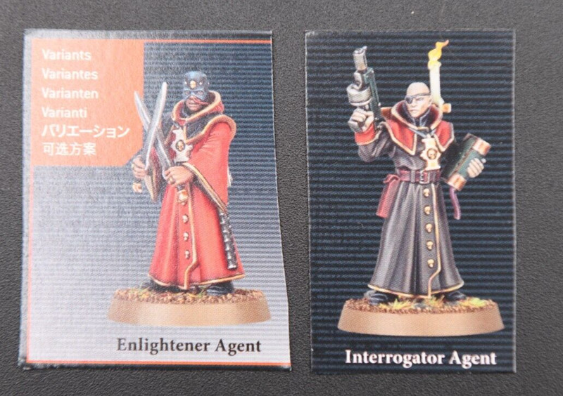 Warhammer 40k Inquisition Enlightener OR Interrogator Agent  NEW on SPRUE