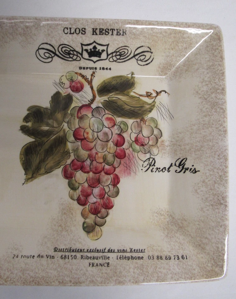 222 Fifth Wine Serving Platter "Vintners Journal" Lauren Hamilton 18 1/2" W - Image 3 of 4