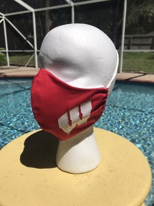 Men S University Of Wisconsin Double Layer Fabric Face Mask With