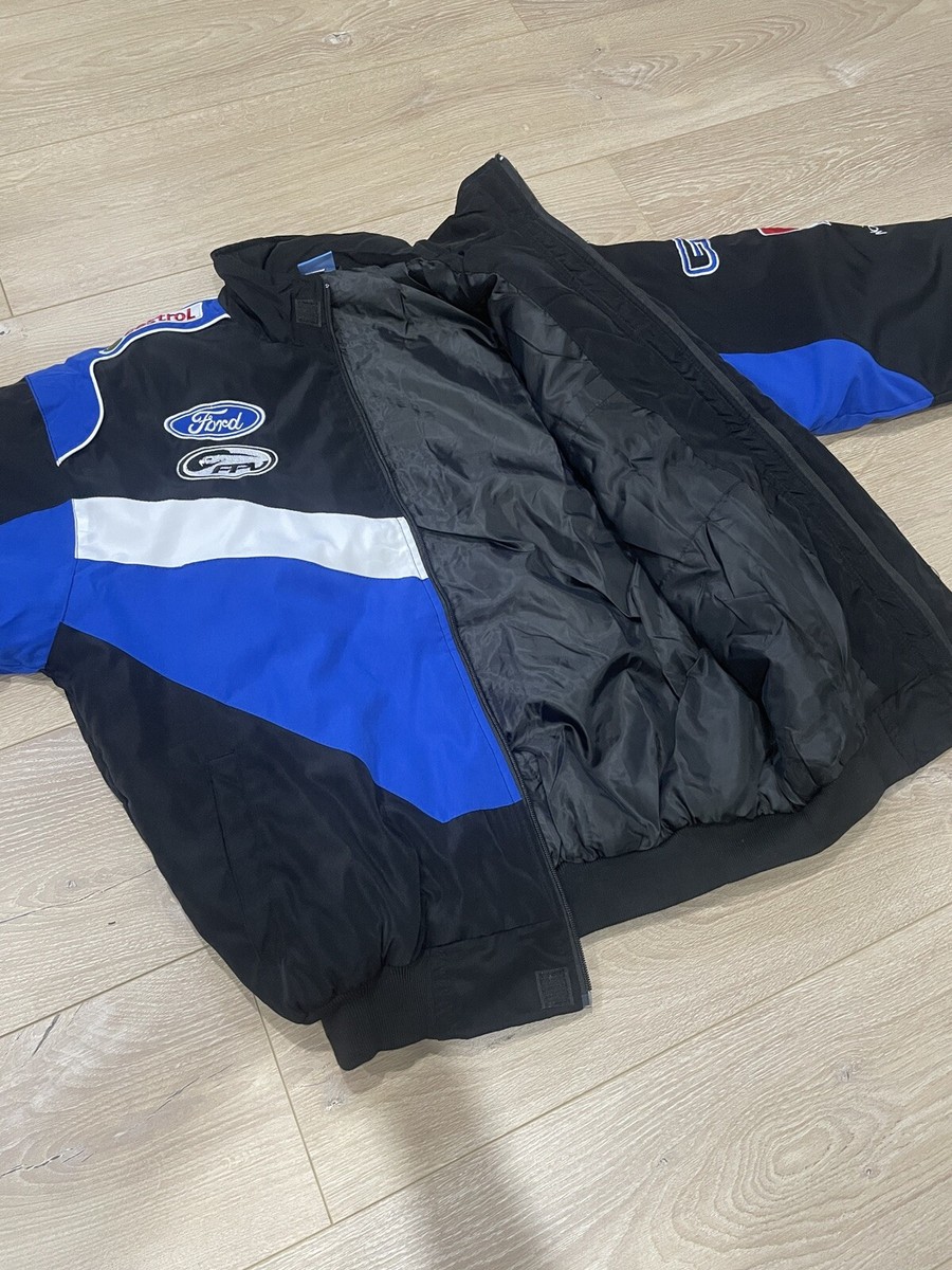 Adult F1 Vintage Racing Jacket, Embroidered Cotton Padded Adult F1 Vintage Racing Jacket, Embroidered Cotton Padded