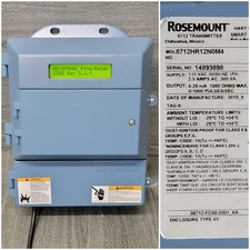 Rosemount 8712 Transmitter Magnetic Flowmeter 8712HR12N0M4 Fully Functional