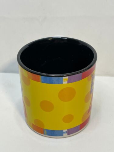 Burton Happy Birthday Big 40 tazza caffè ceramica 3 1/2" 2007 giallo - Foto 4 di 9